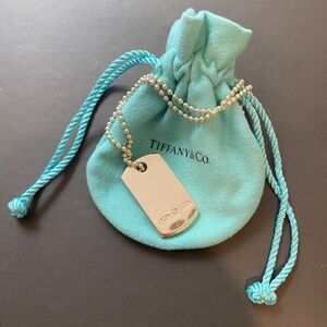 Tiffany 1837 Makers I.D. Tag Pendant in Sterling Silver, 24"